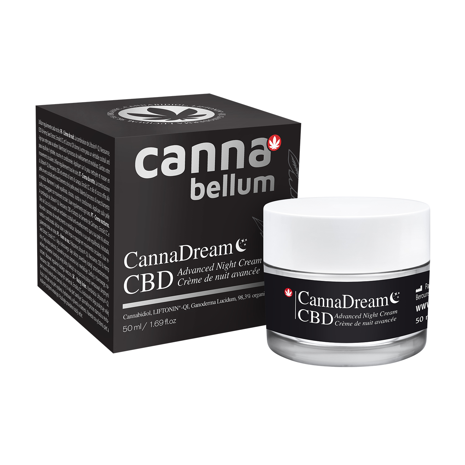 Cannabellum CannaDream advanced night cream50ml P1222 komplet WEB 101
